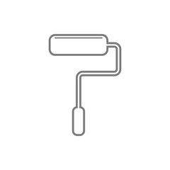 paint roller  icon. Element of cyber security for mobile concept and web apps icon. Thin line icon for website design and development, app development