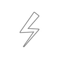 Lightning icon. Element of cyber security for mobile concept and web apps icon. Thin line icon for website design and development, app development