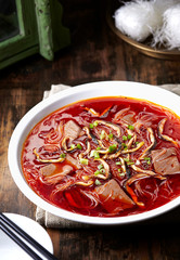 Delicious Chinese cuisine, Duck blood rice flour