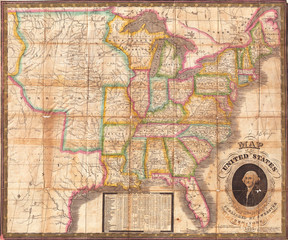 1835, Webster Map of the United States