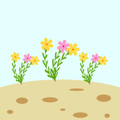 flower leave wallpaper art design vector illustration