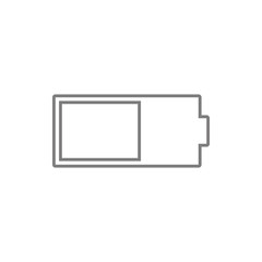 battery  mobile icon. Element of cyber security for mobile concept and web apps icon. Thin line icon for website design and development, app development