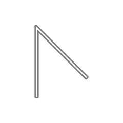 Corner icon. Element of cyber security for mobile concept and web apps icon. Thin line icon for website design and development, app development