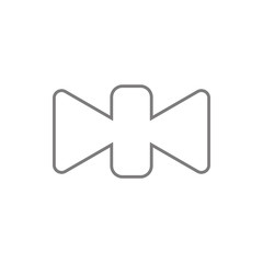 Bow tie icon. Element of cyber security for mobile concept and web apps icon. Thin line icon for website design and development, app development