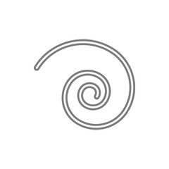 spiral icon. Element of cyber security for mobile concept and web apps icon. Thin line icon for website design and development, app development