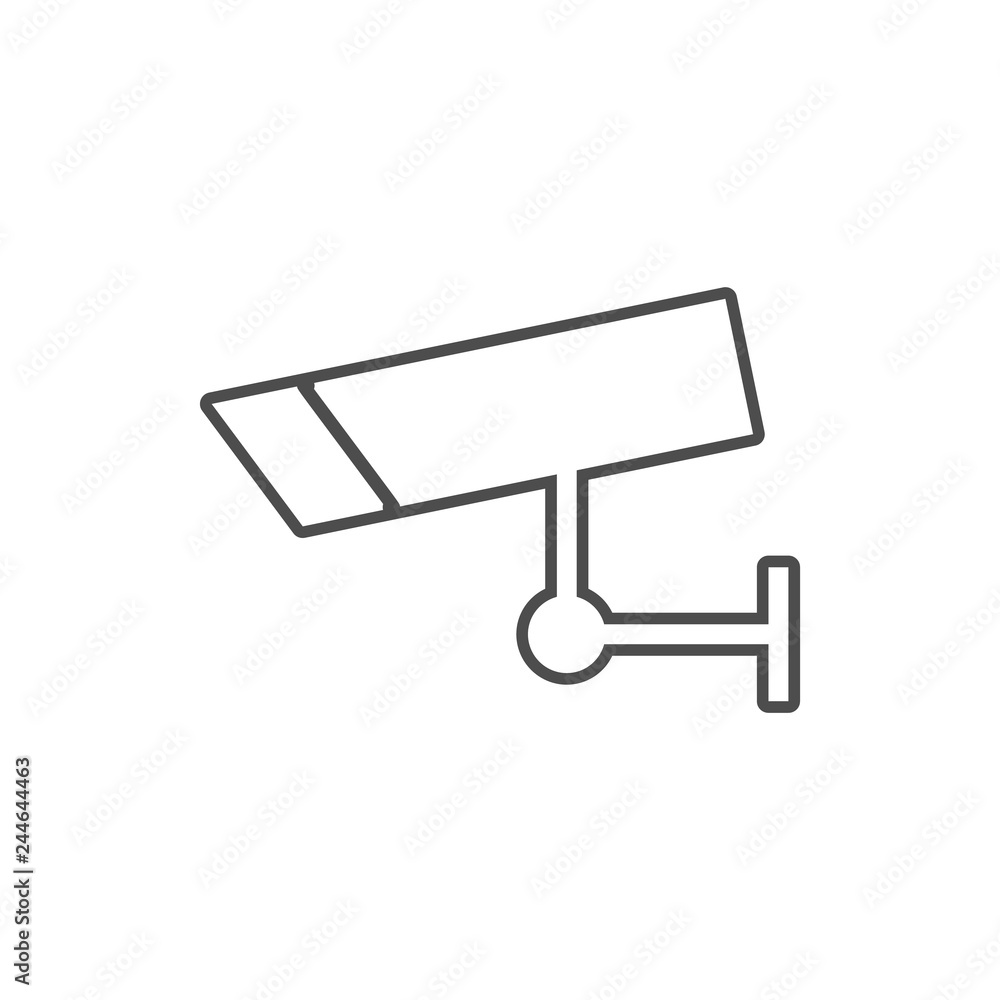 Poster videcam icon. element of cyber security for mobile concept and web apps icon. thin line icon for web
