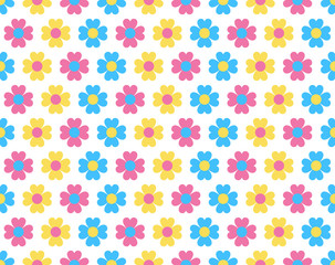 flowers seamless pattern beauty wallpaper art design vector illustration