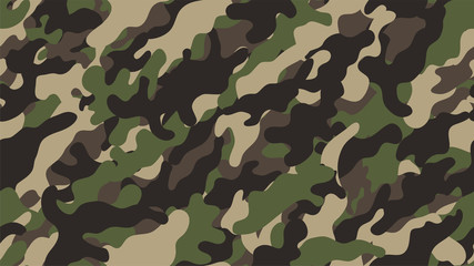 Fototapeta premium Camouflage background. Seamless pattern.Vector. 迷彩パターン