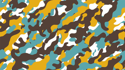 Camouflage background. Seamless pattern.Vector. 迷彩パターン