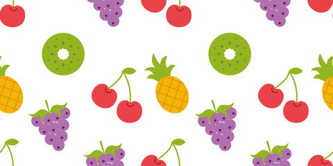 fruits fresh wallpaper art cute funny colorful vector illustration concept