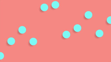 Bright abstract retro circles minimal background