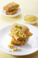 Delicious Chinese cuisine, millet pancakes