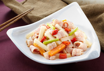 Delicious Chinese cuisine, Fried fish sausage
