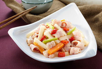 Delicious Chinese cuisine, Fried fish sausage