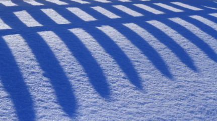 雪の質感、光と影