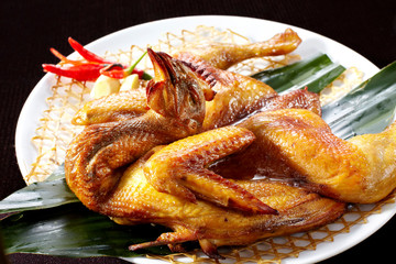 Delicious Chinese cuisine, roast chicken