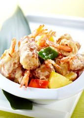 Delicious Chinese cuisine, Fritters shrimp