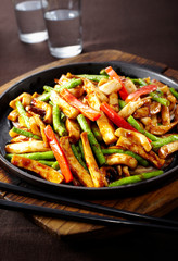 Delicious Chinese food, squid whiskers

