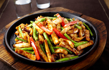Delicious Chinese food, squid whiskers

