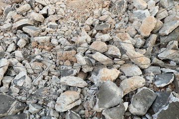 broken bricks and mortar