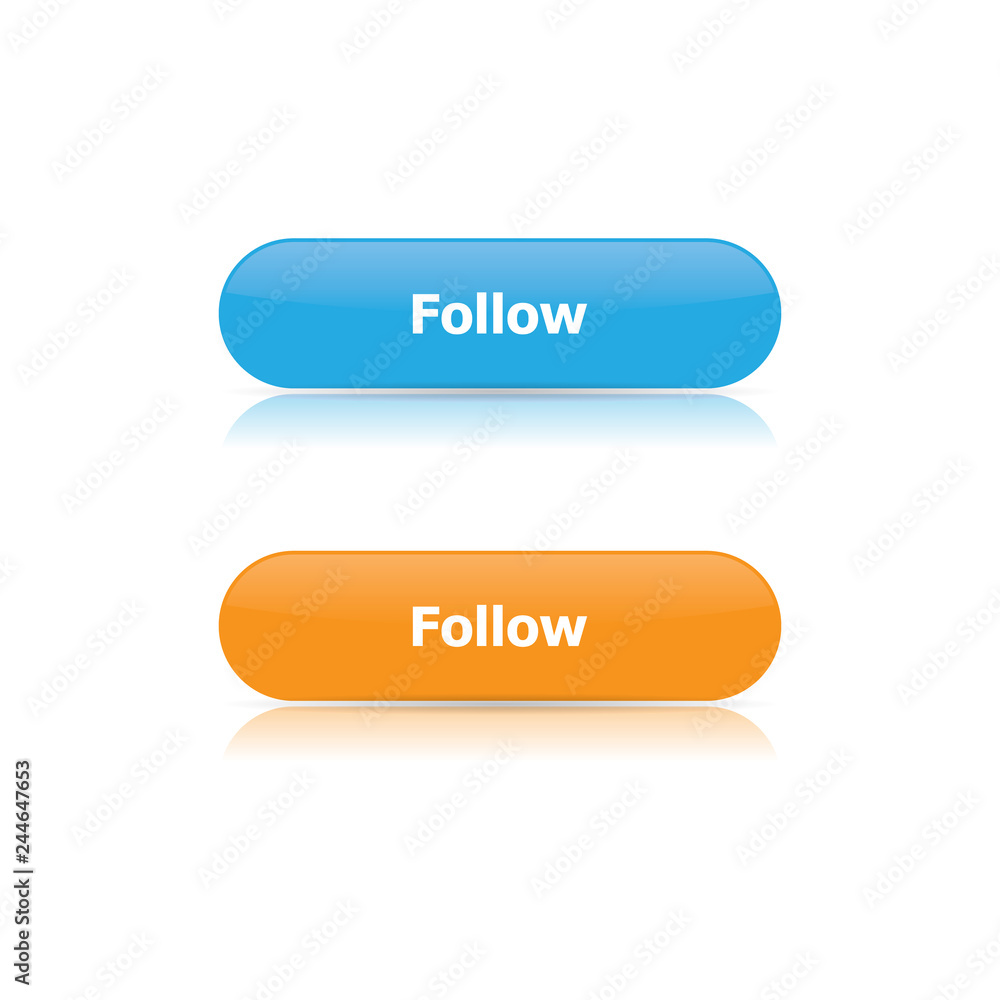 Poster vector follow buttons