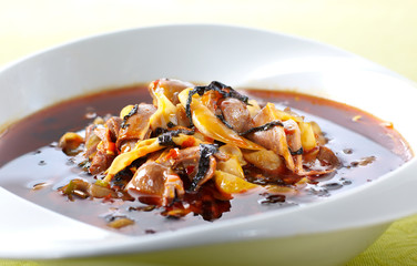 Delicious Chinese food, spicy beef

