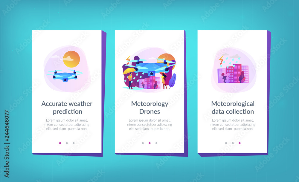 Poster drone over the city collecting meteorological data. meteorology drones, meteorological data collecti