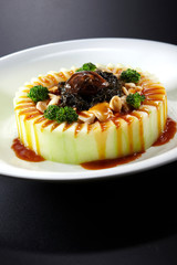 Delicious Chinese cuisine,Steamed Winter Melon Cup