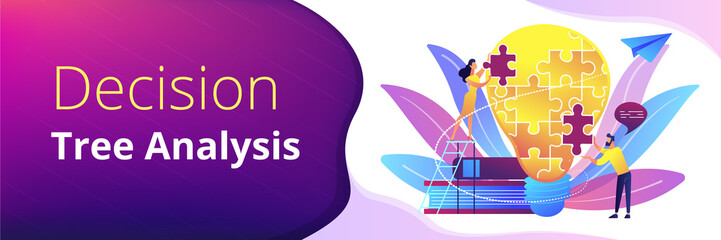 Business team brainstorm, lightbulb and rocket. Vision statement, business and company mission, business planning concept on ultraviolet background. Header or footer banner template with copy space.