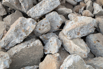 broken bricks and mortar