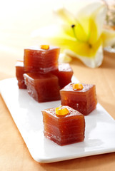 Delicious Chinese pastry, jujube cake

