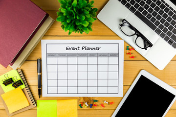 Event plan Doing business or activities  monthly.