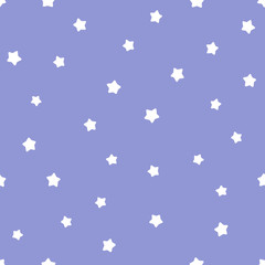 Cute kids illustration of night sky with stars