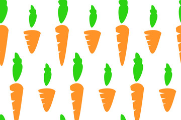 Carrot pattern seamless wallpaper vector illustration