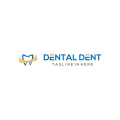 Dental dent brand company identity vector design