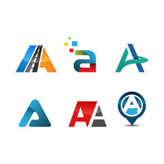Business corporate letter A logo design template. letter A logo vector template
