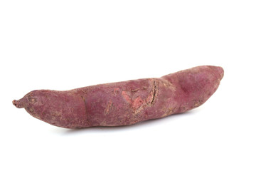 purple sweet potato isolated on white background