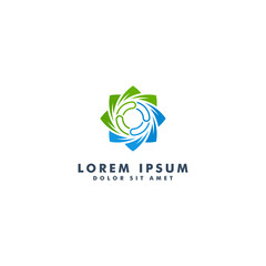 abstract logo, icon recycle vector