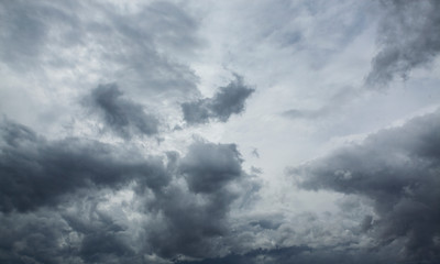 Background of dark dramatic clouds