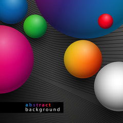 3d kule tło wektor © Rzoog