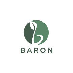 Fototapeta premium The letter B, Beautiful vector logo design inspiration