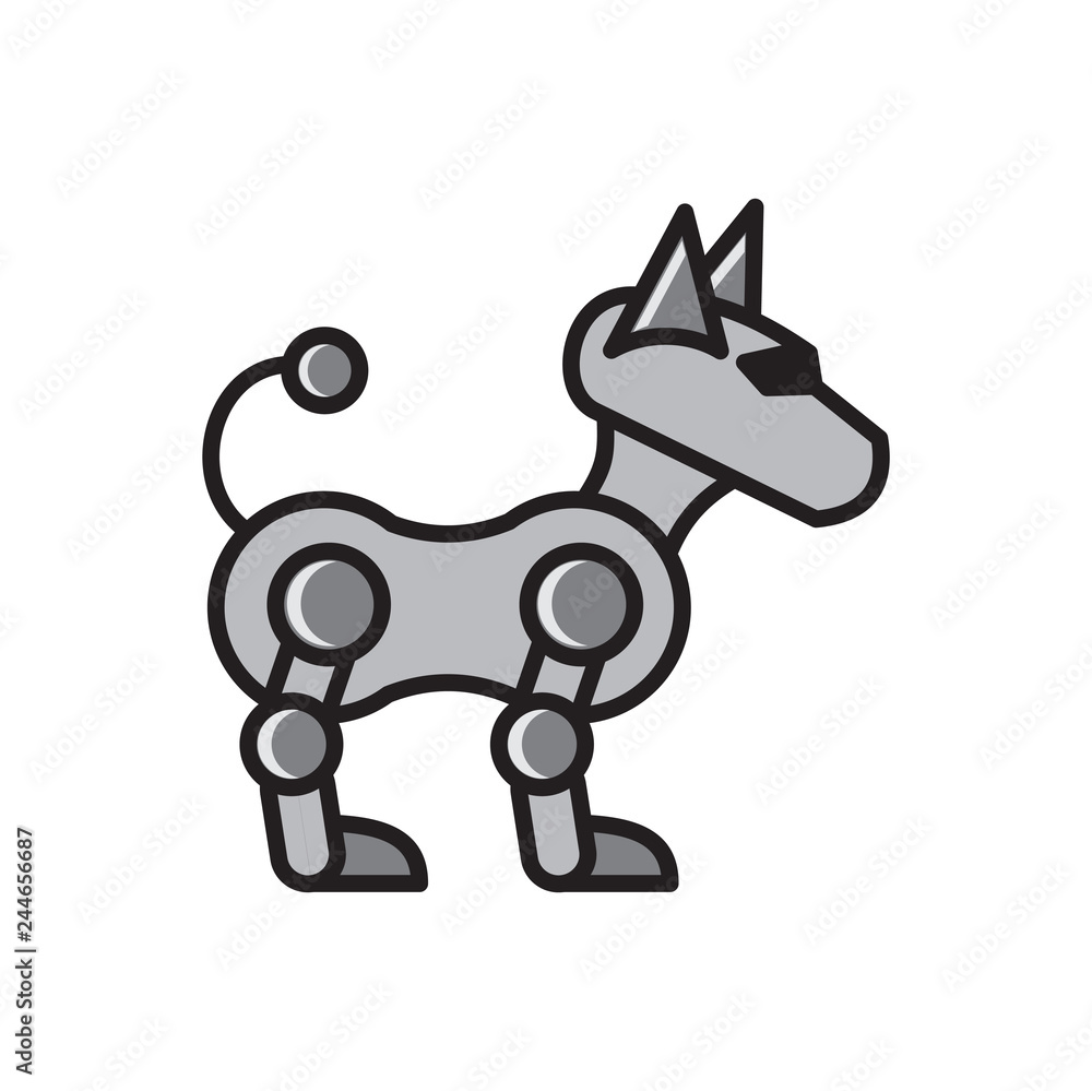 Poster bot icon on white background for graphic and web design, modern simple vector sign. internet concept