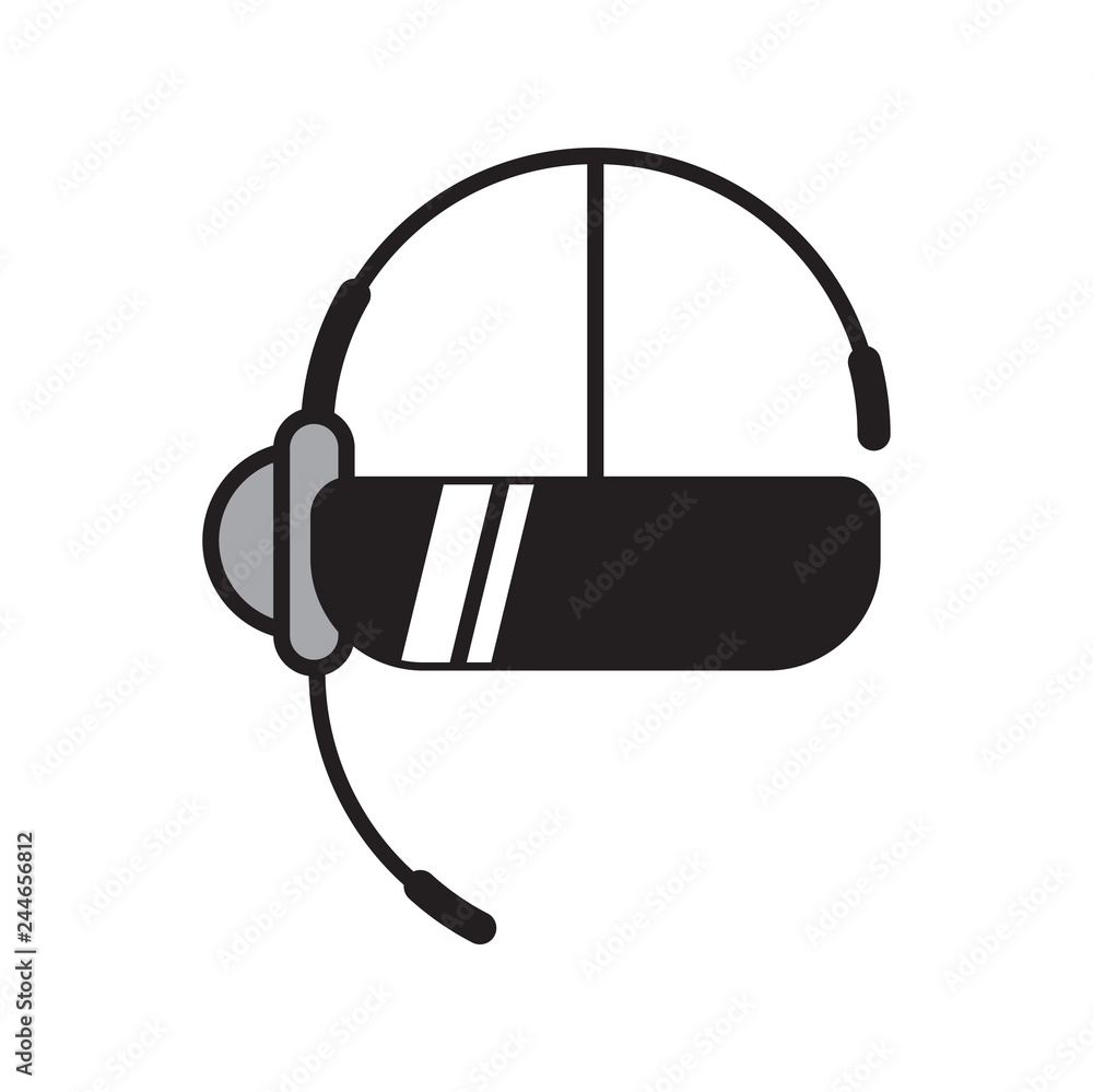 Poster vr icon on white background for graphic and web design, modern simple vector sign. internet concept.