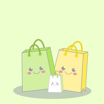 Bolsas de la compra graciosas