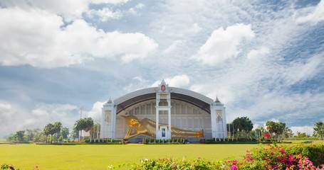   The big Reclining Buddha at Wat Sukumaram, Phichit, Thailand