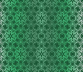 Seamless Lace Floral Background. Texture For Wallpaper, Invitation. Vector Illustration. Green gradient
