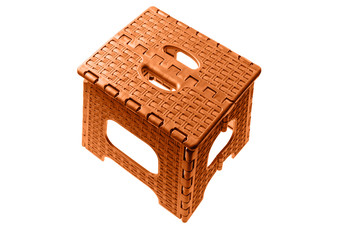 plastic folding step on white