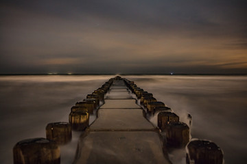 Fototapeta premium nachts am meer