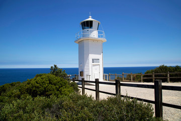 Fototapeta na wymiar Lighthouse with ocean at Walkerville, Australia