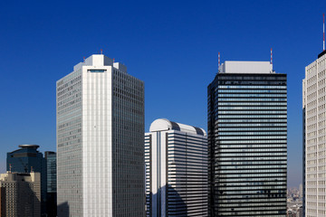 Fototapeta premium Scenery of skyscrapers in Tokyo Shinjuku